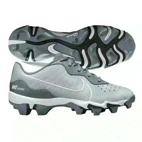 Nike Alpha Huarache Varsity 4 Low Metal Baseball Cleats GRAY | GRAY SZ 15 NWOT main image 8